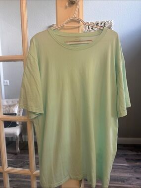 Mint Green Men's Crewneck T‑Shirt 2 XL